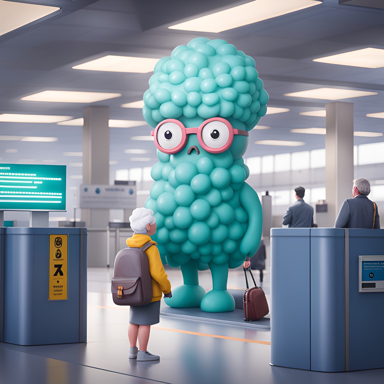 tsa finds grandma's oversized plumbus at the airport checkpoint. preview