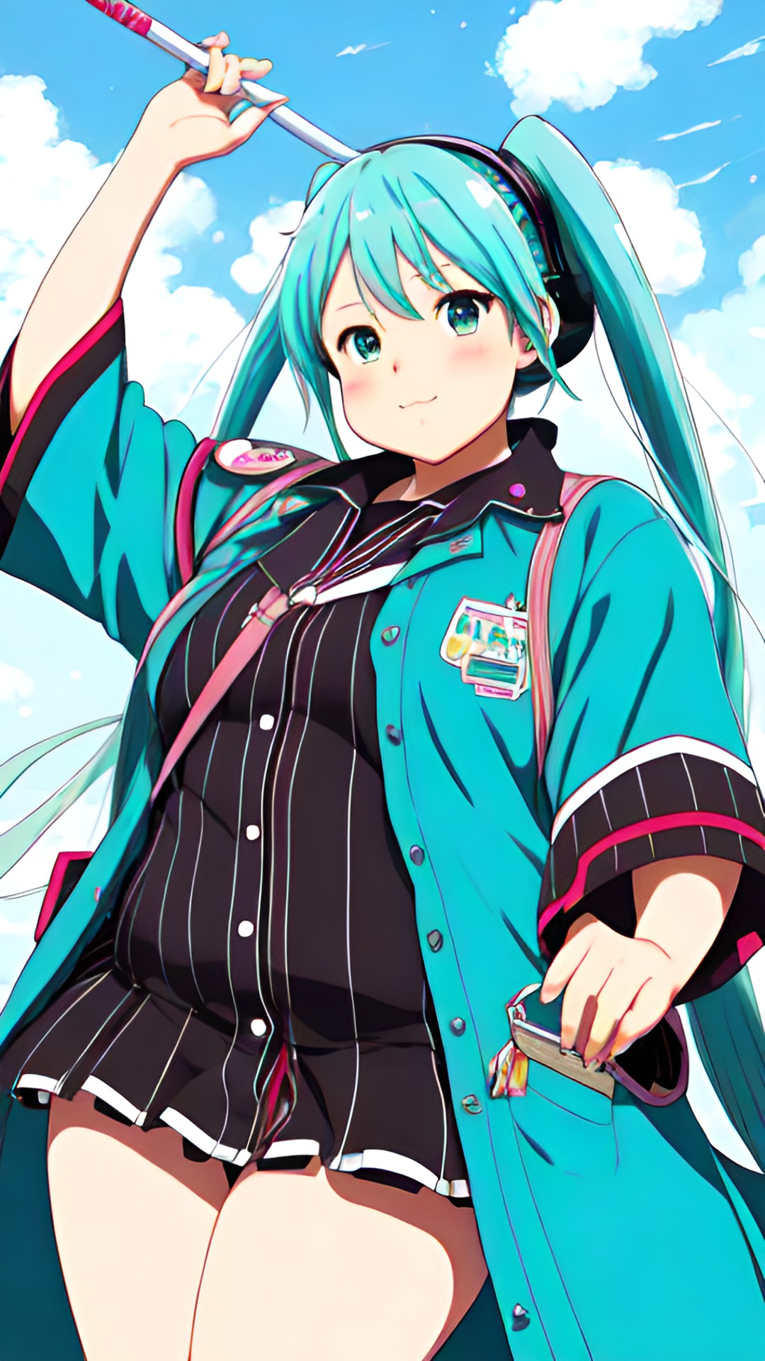 hatsune miku as a fat lady preview