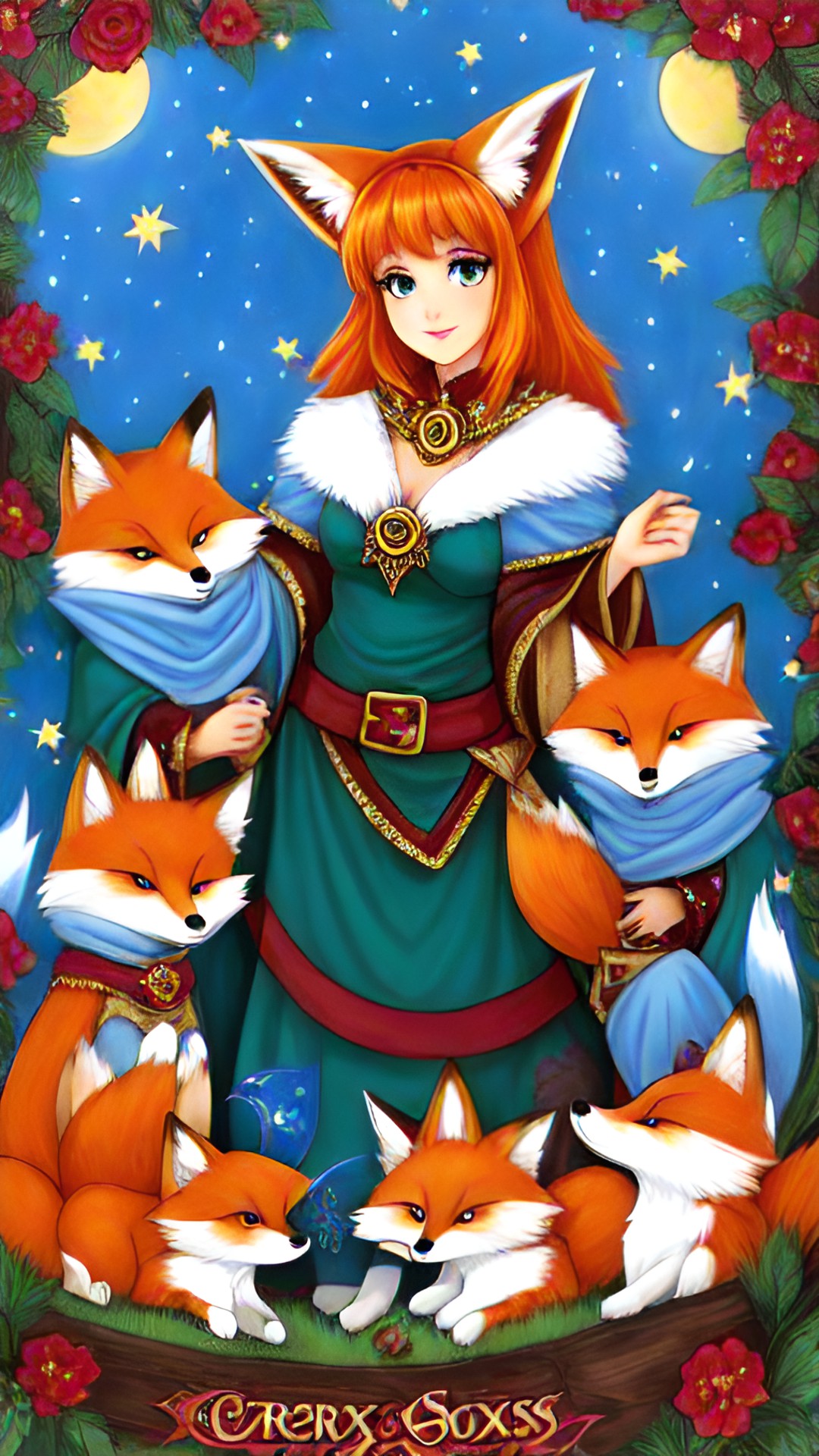 fox sorceress and her merry band of fox buddies preview