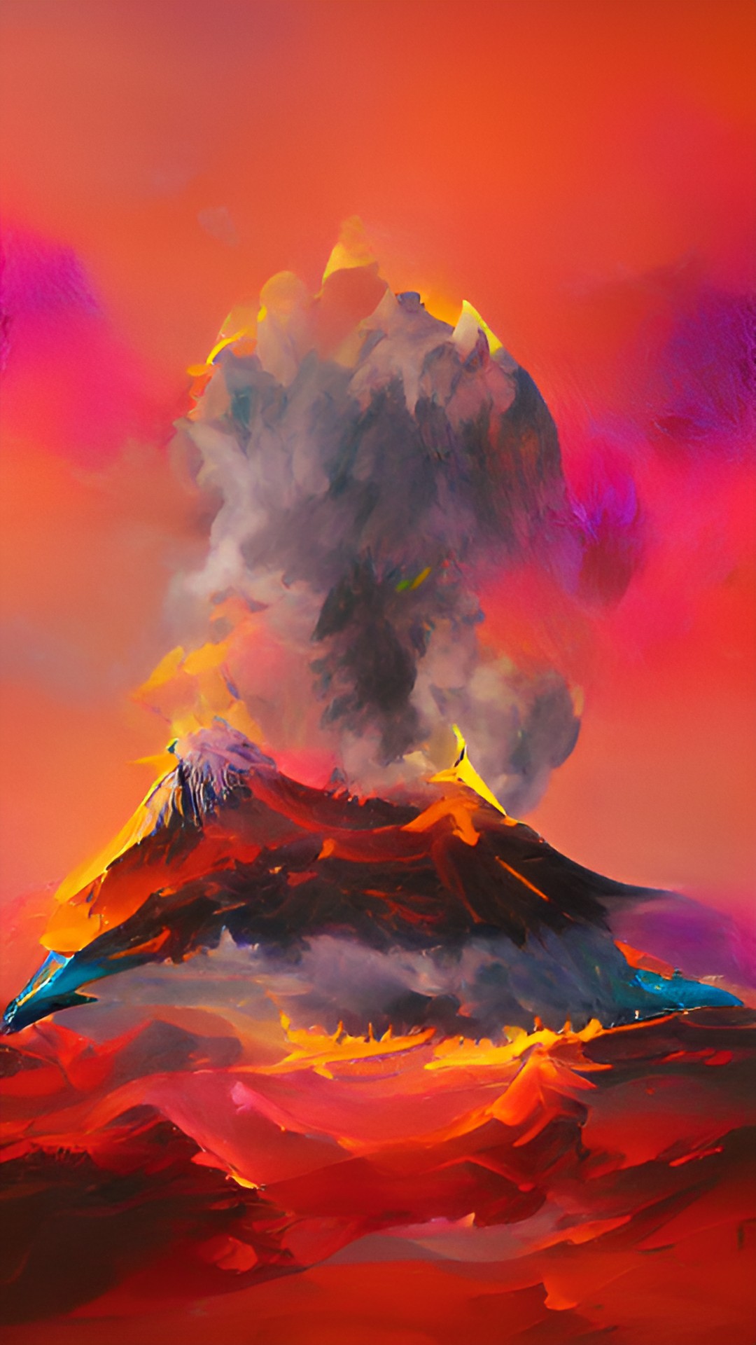 Rainbow Fury - erupting volcano preview