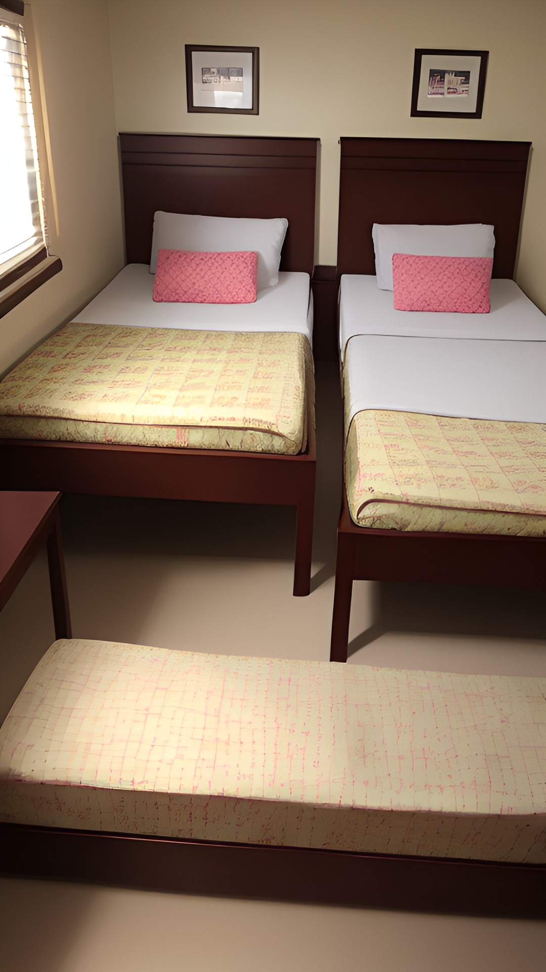 two beds in a ordinary room preview