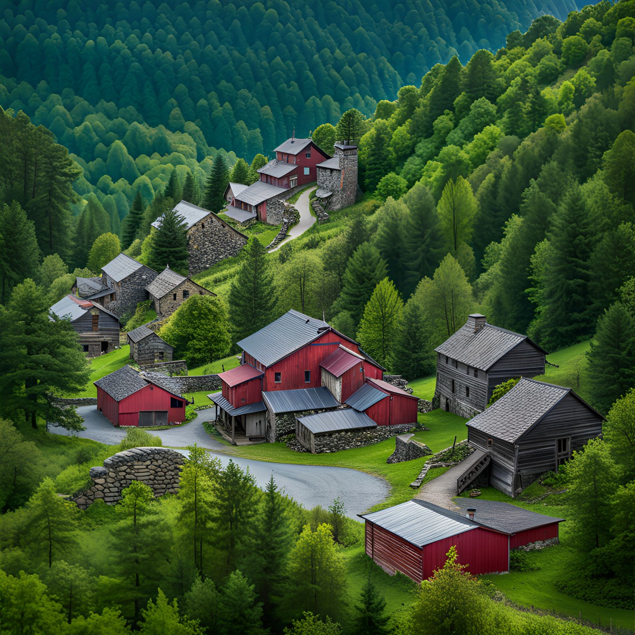 hidden village in the mountains of west virginia. mothmen live there. preview