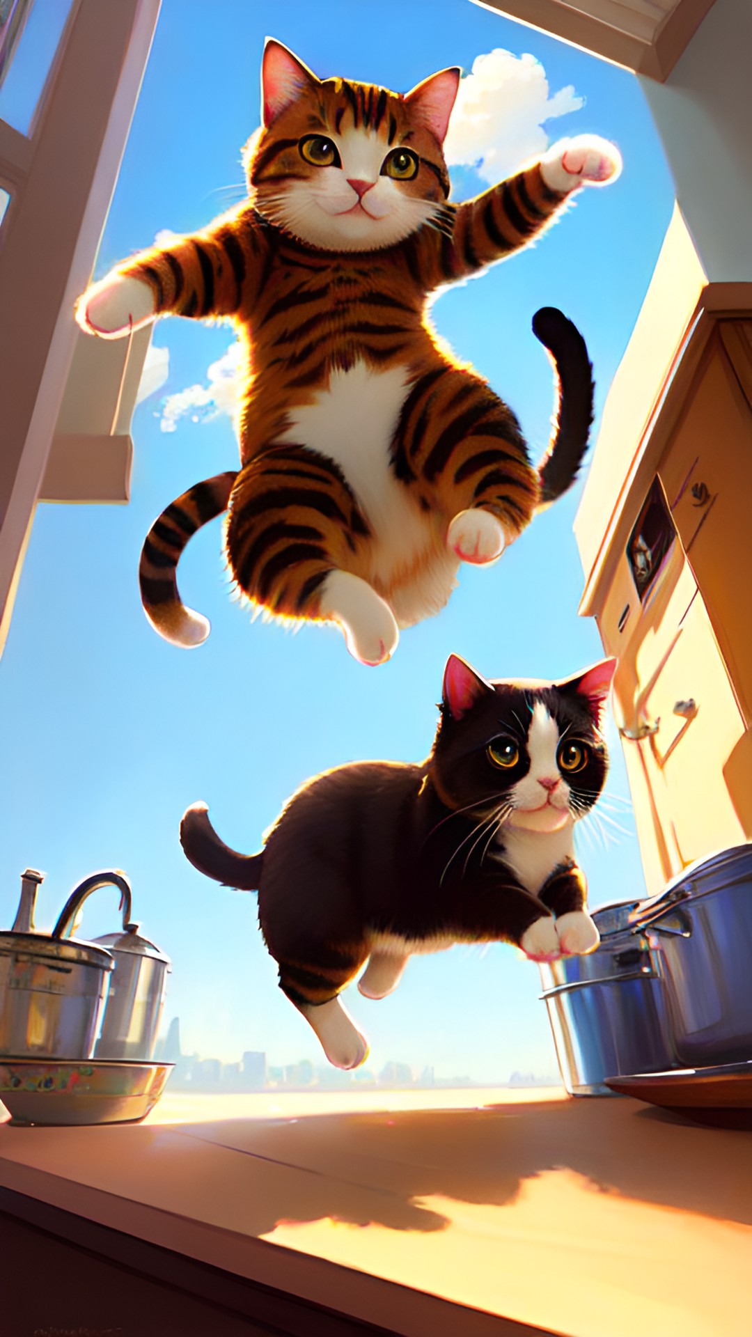 super cats - adorable cat miss the jump on kitchen preview