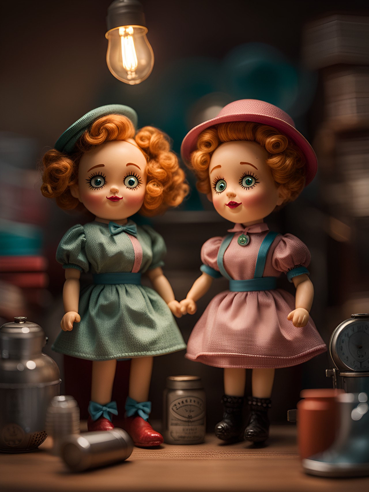 retro dolls, lucy ricardo and ethel mertz preview