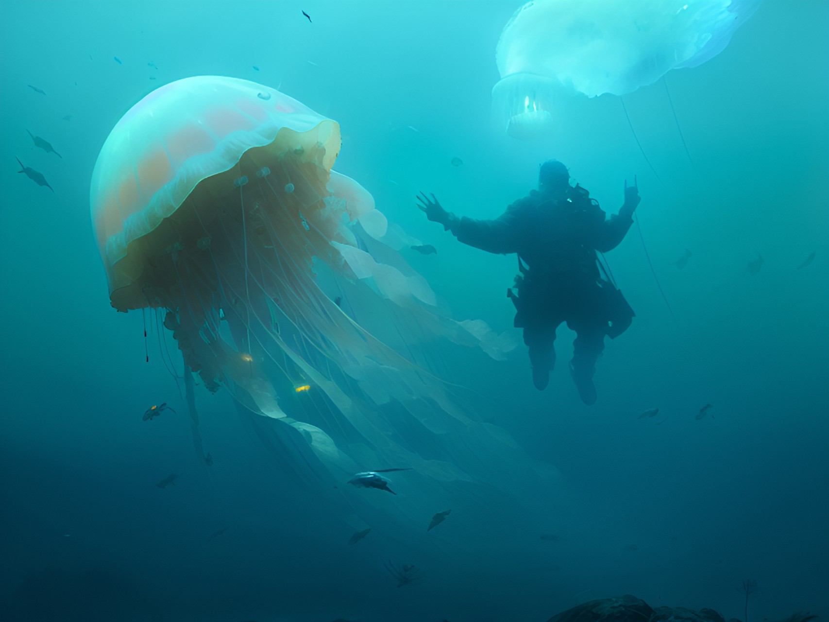 Deadly Scavenger - giant jellyfish preview