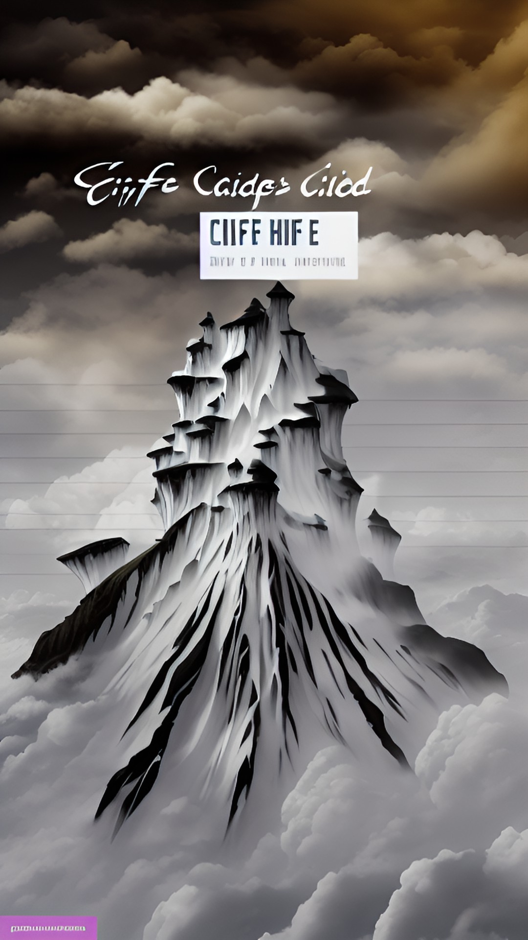 By: Wendy Istre - cliffs in the clouds preview