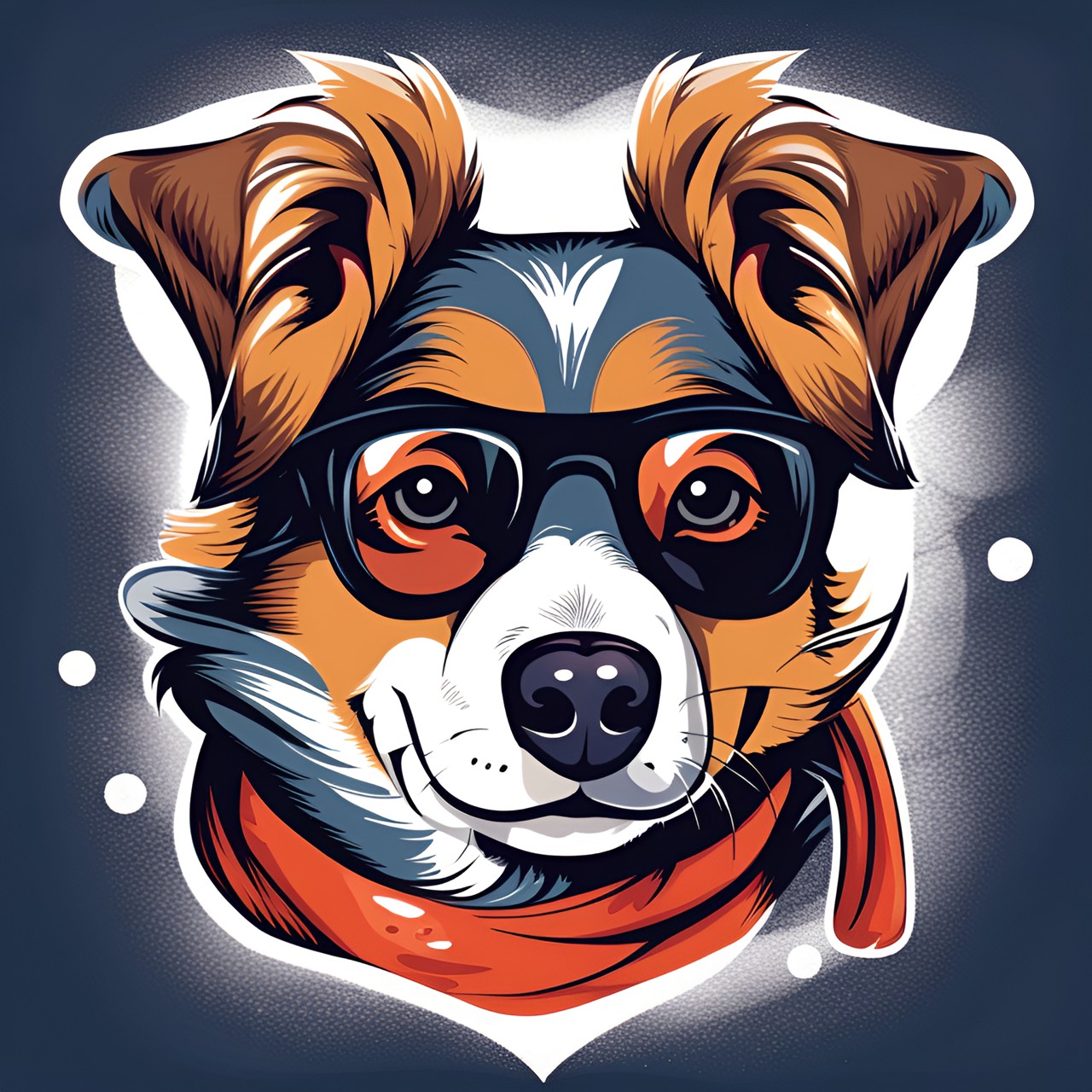 cool and cute dog print illustration for t-shirt preview