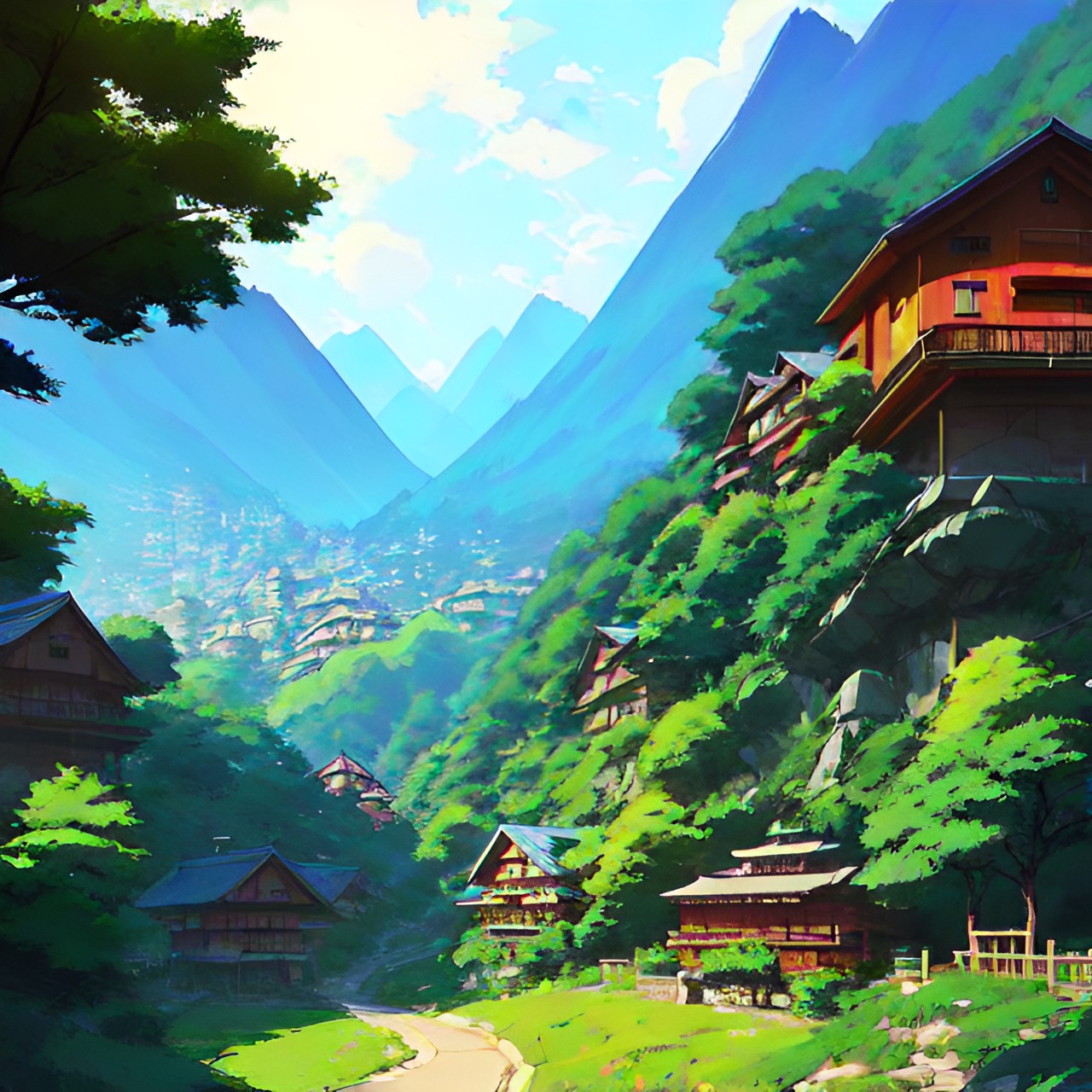 hidden village in the mountains preview