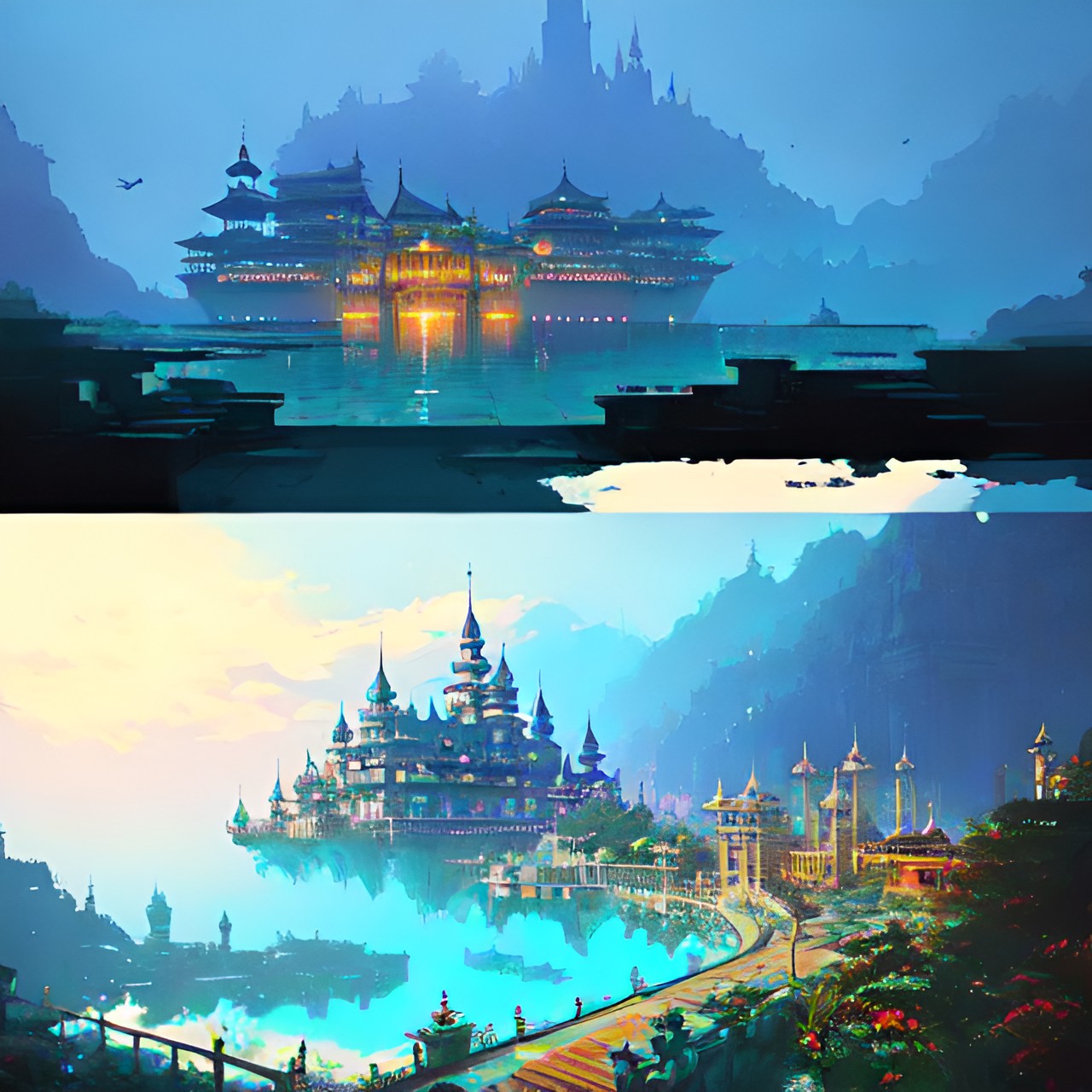 underwater palace,kingdom, preview