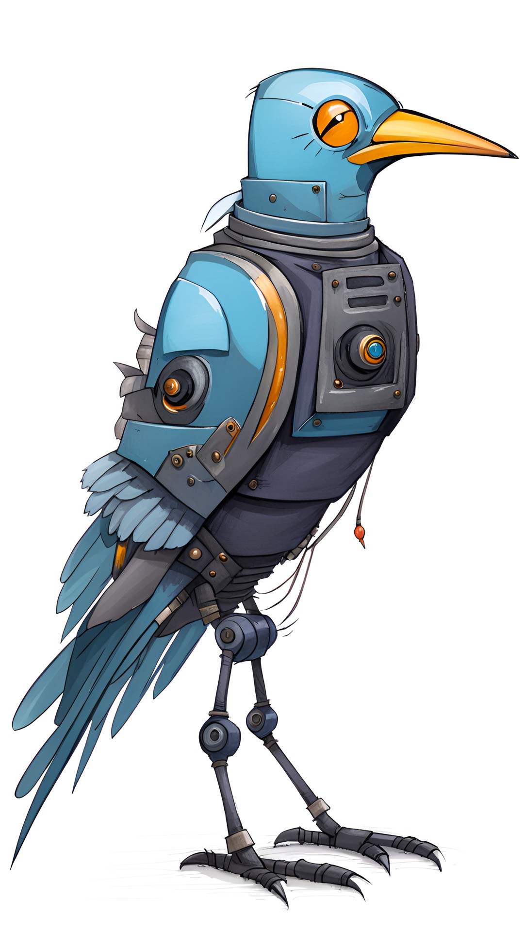 tall robot ninja bird preview