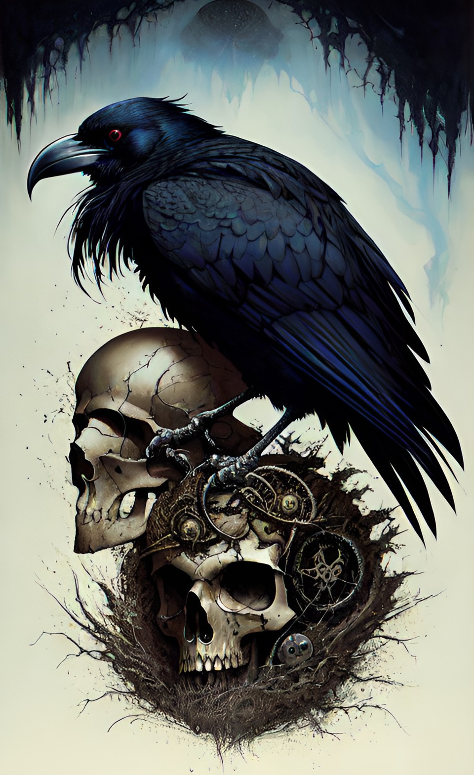 raven skull preview