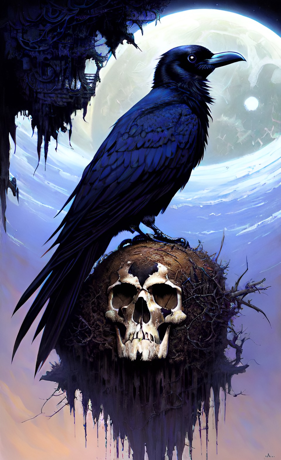 raven skull preview