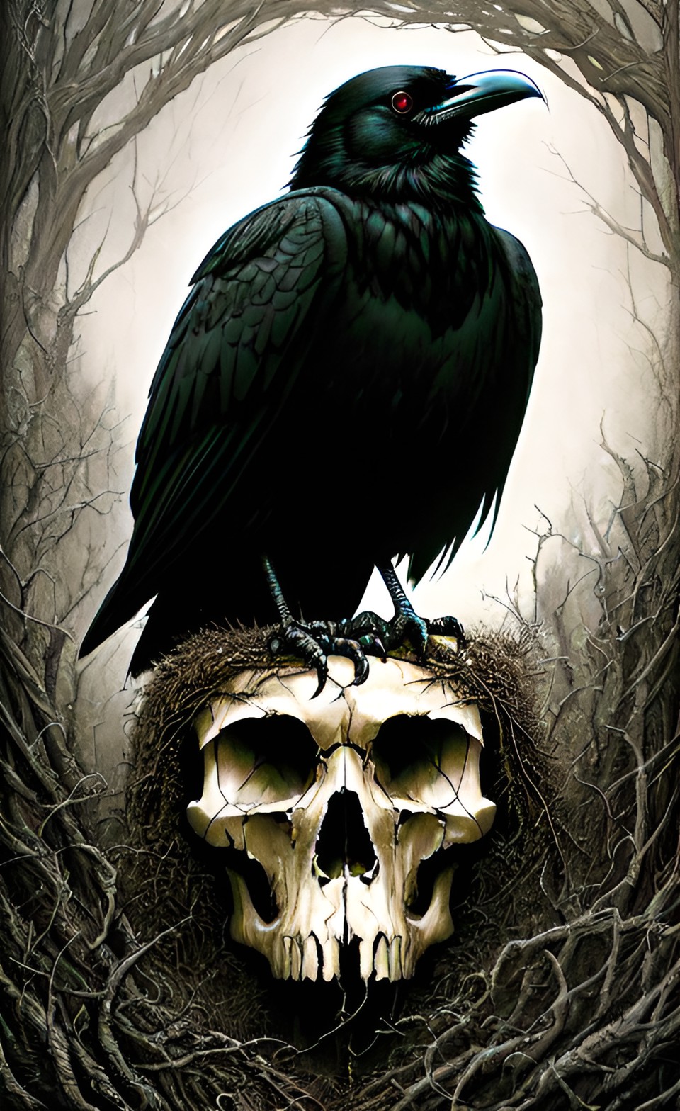 raven skull preview