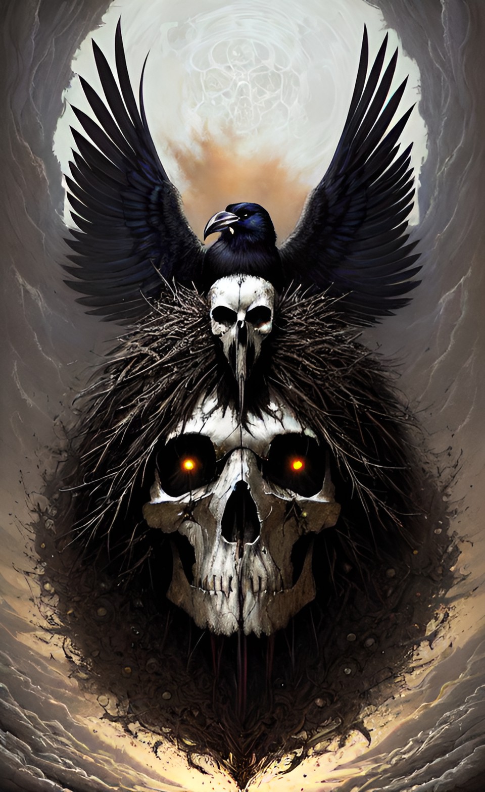 raven skull preview