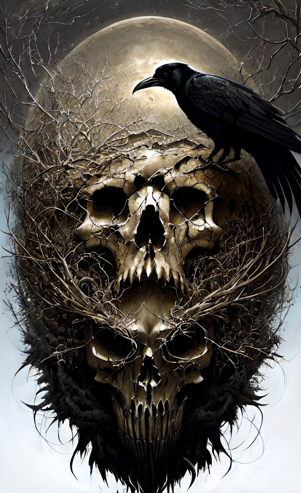 raven skull preview