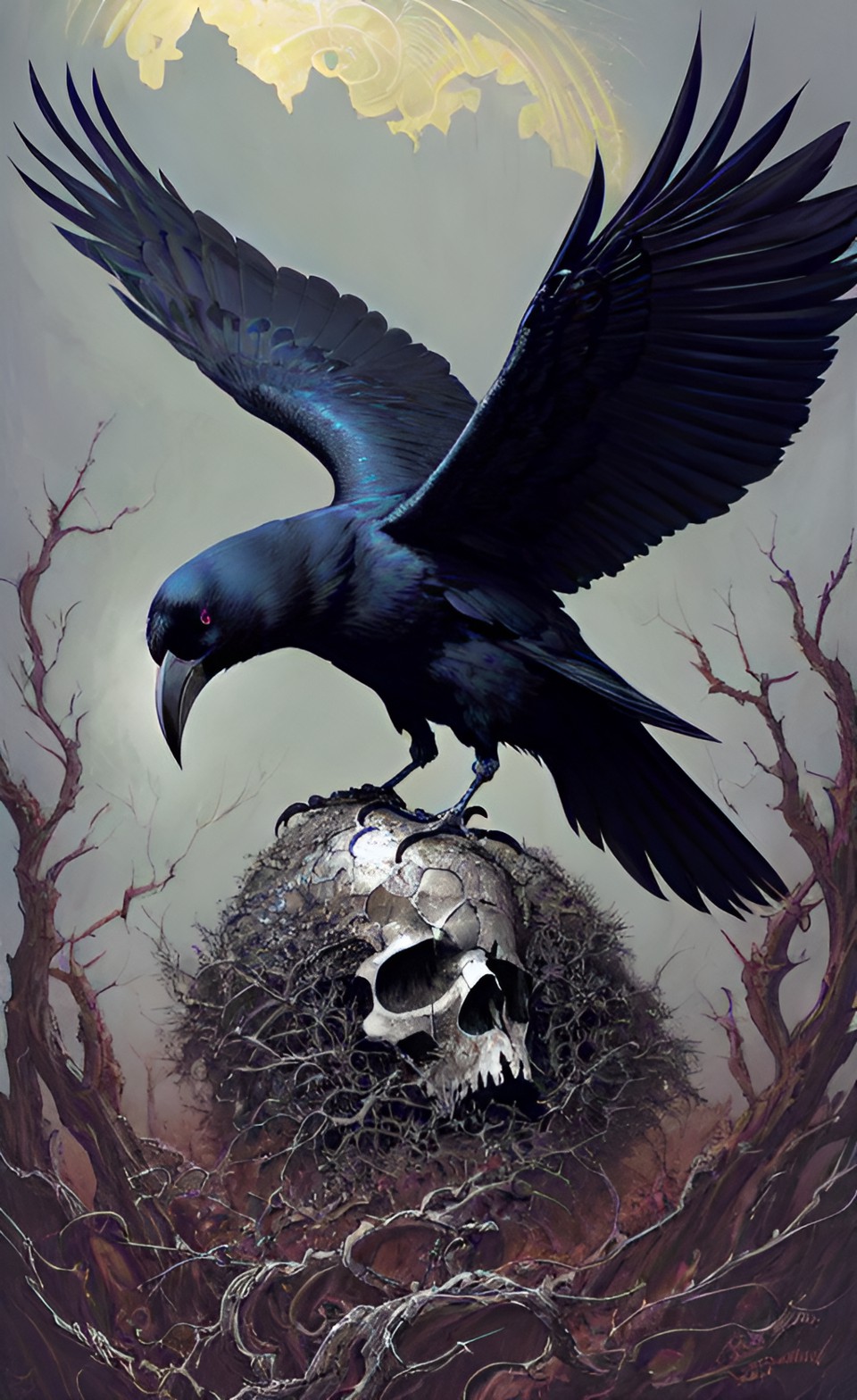 raven skull preview