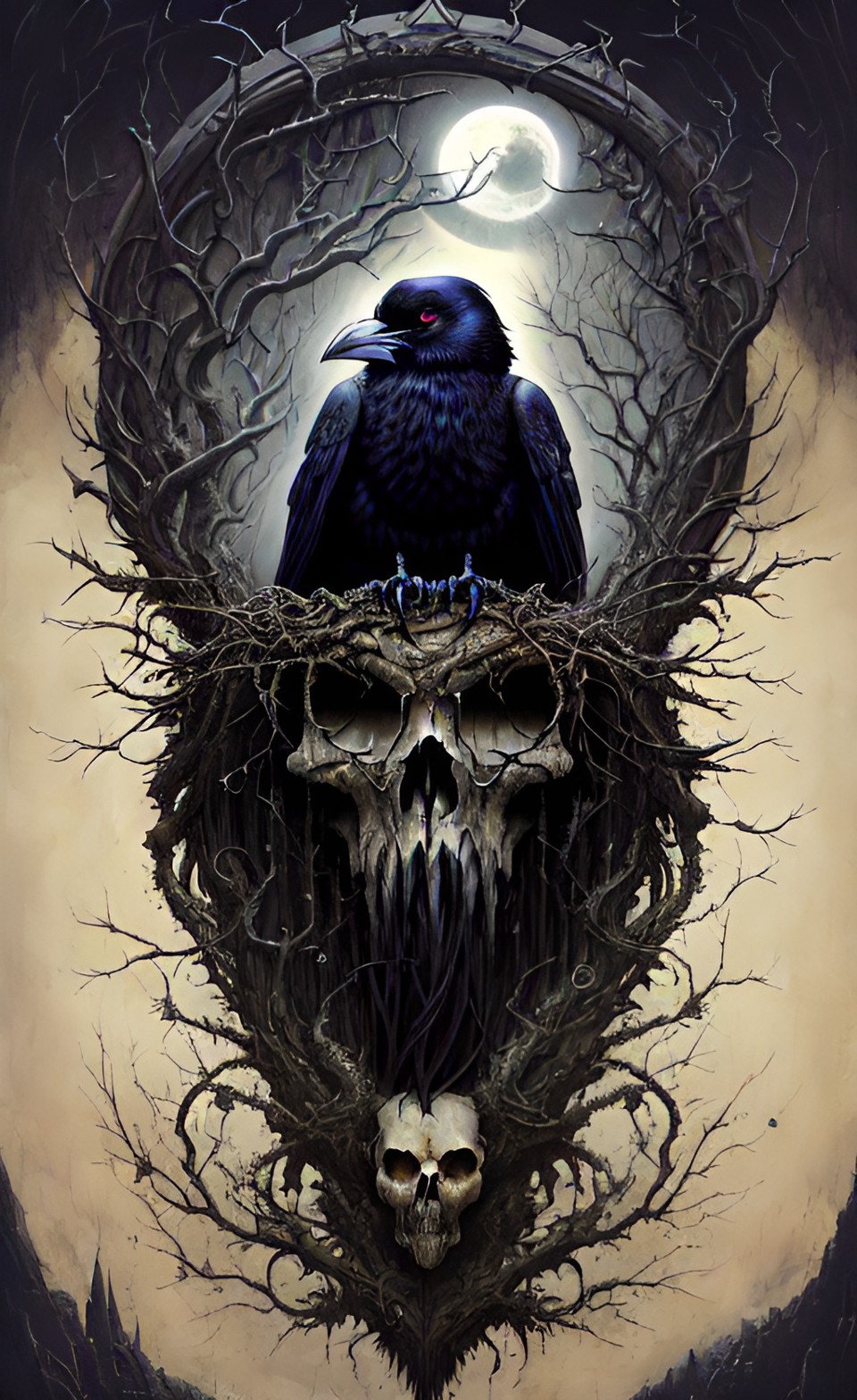 raven skull preview