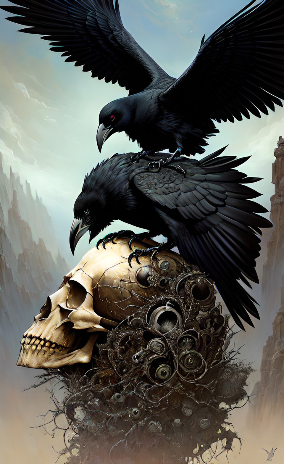 raven skull preview