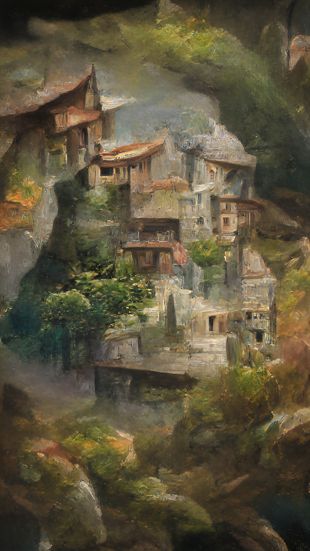 By: Wendy Istre - hidden village in the mountains preview