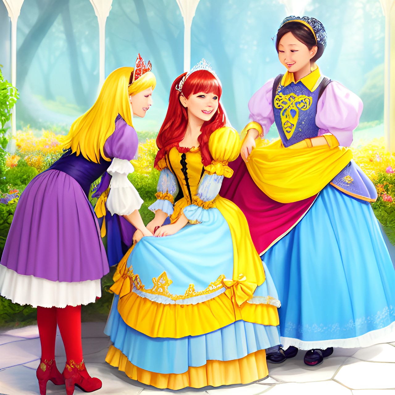 3 joyful princesses - fairytale preview