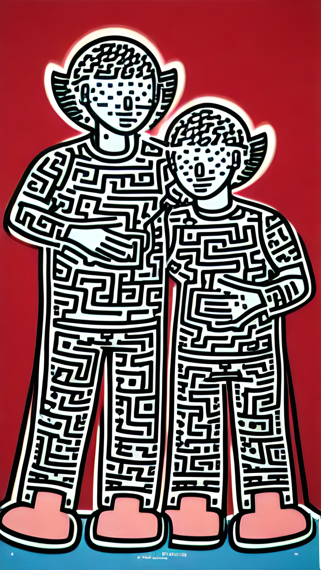 best buddies by keith haring 1990 preview