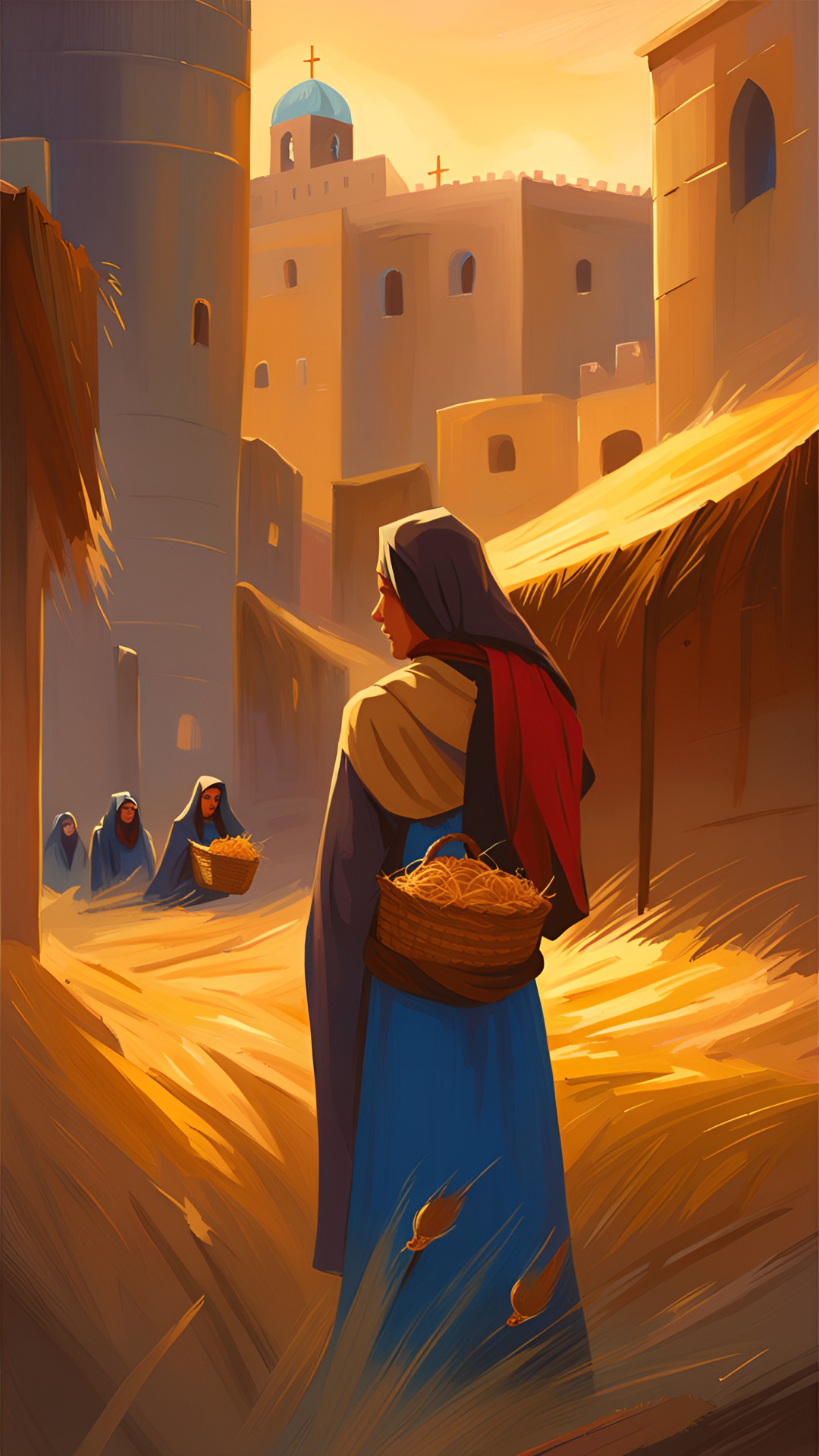 they arrived in bethlehem at the beginning of the barley harvest. preview