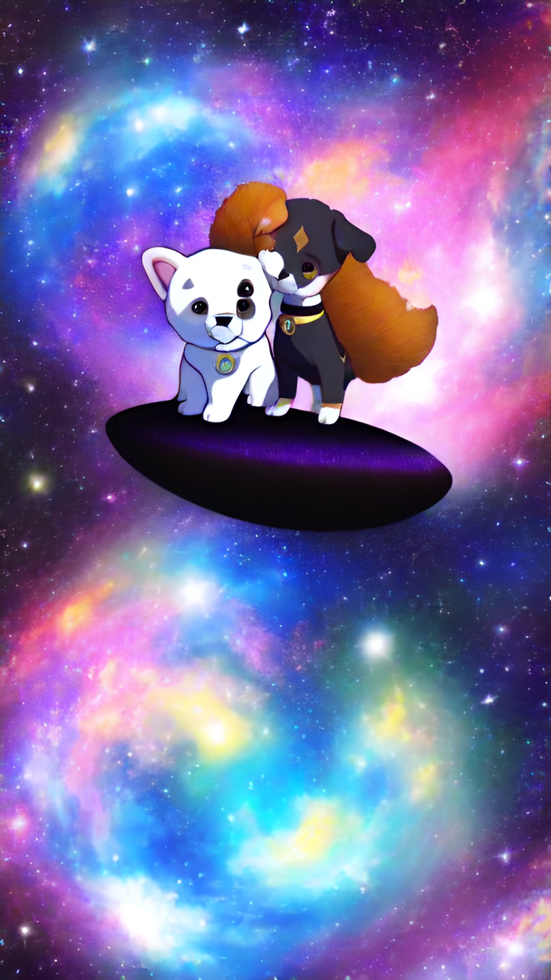 galaxy puppy with a space owner preview