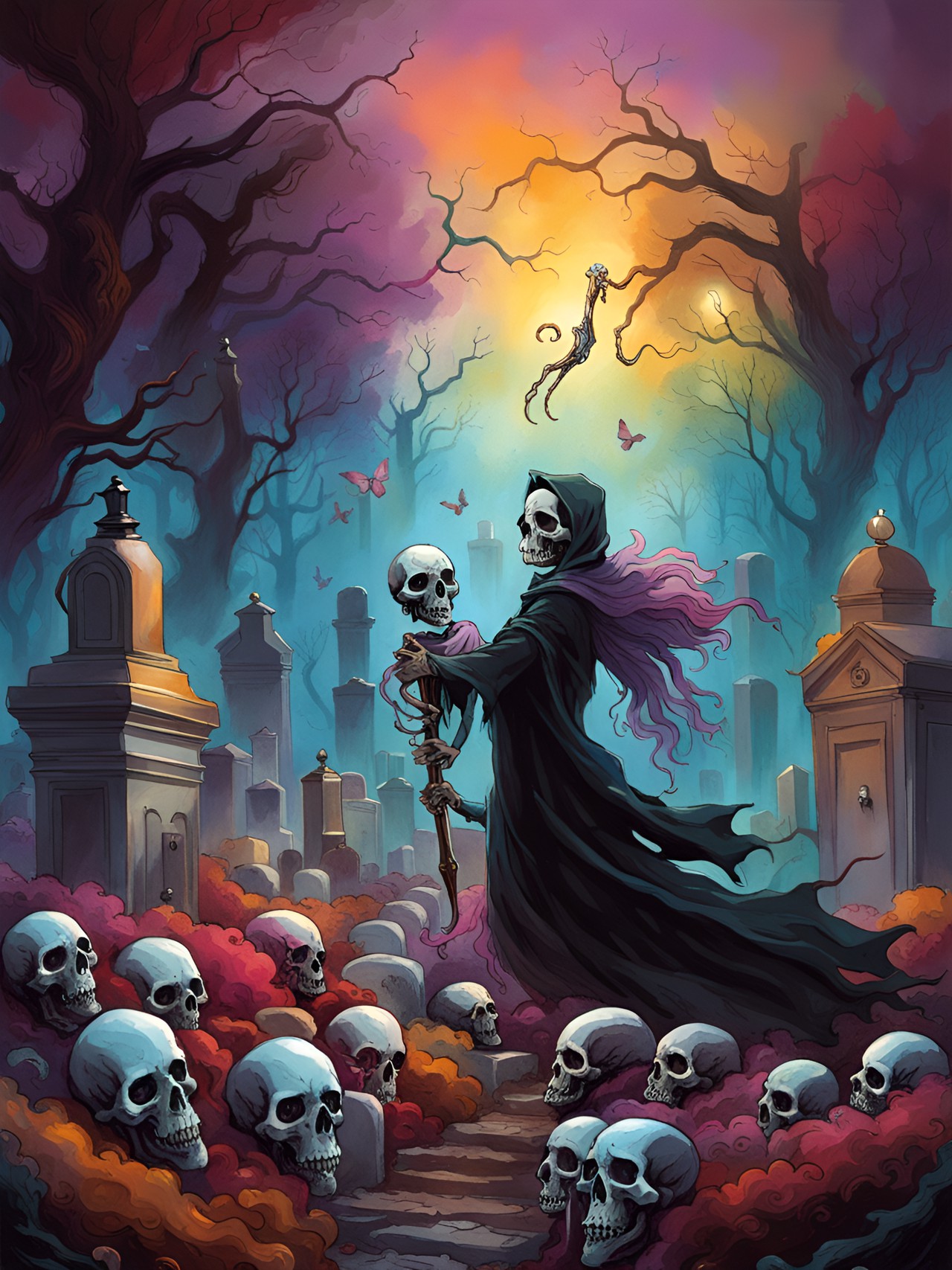 dance of the skeletons in the cemetery preview