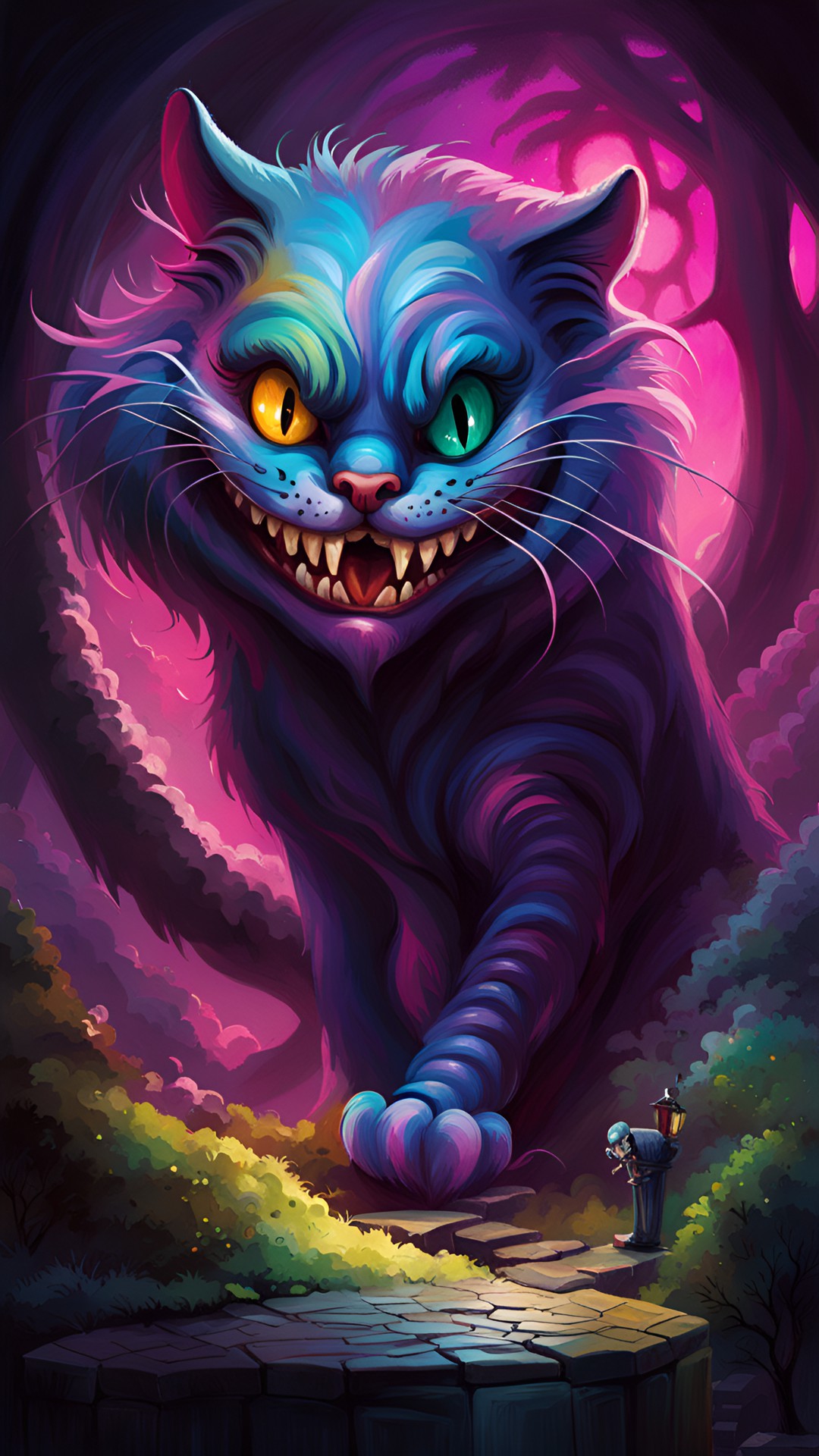 cheshire cat in the style of john lounsbery, ward kimball preview