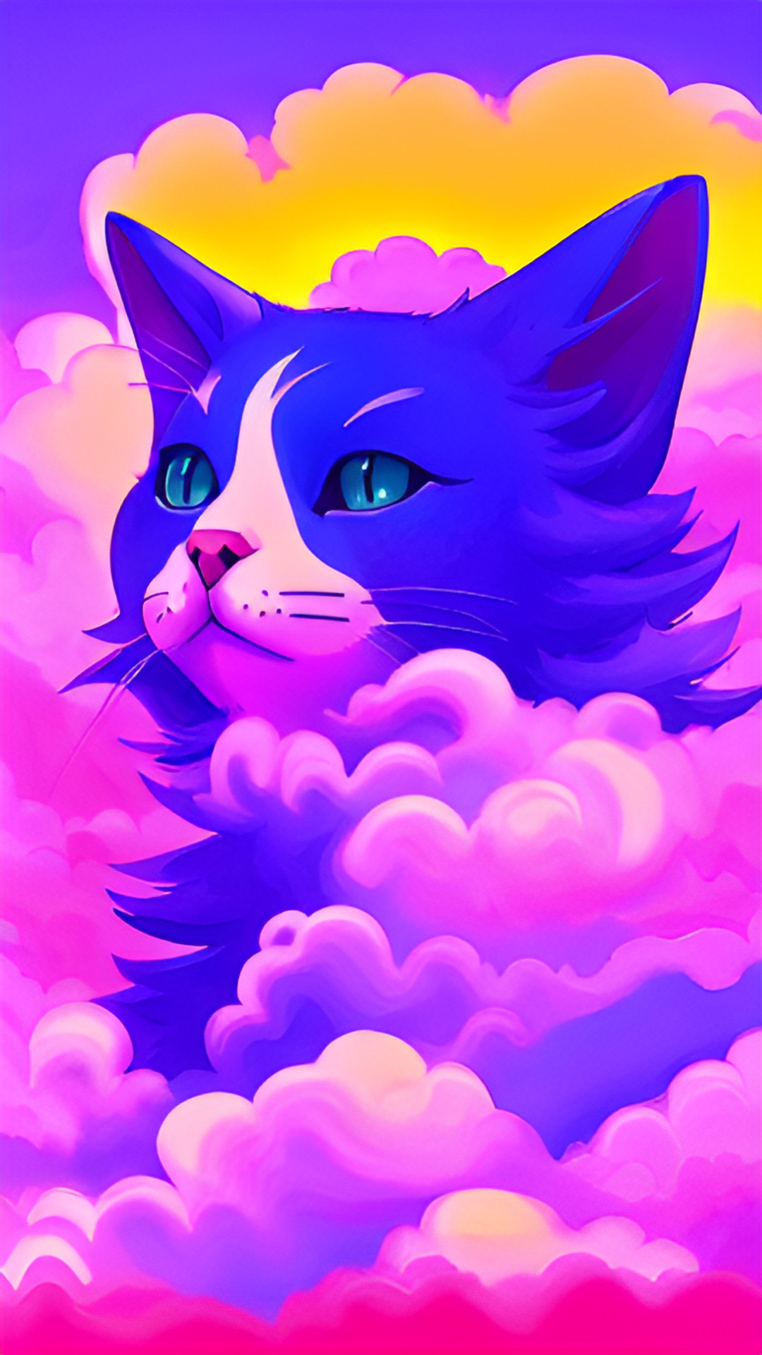 The Cat Goddess - cloud cat preview