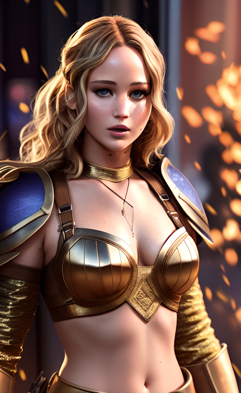 jennifer lawrence in a warrior suit preview