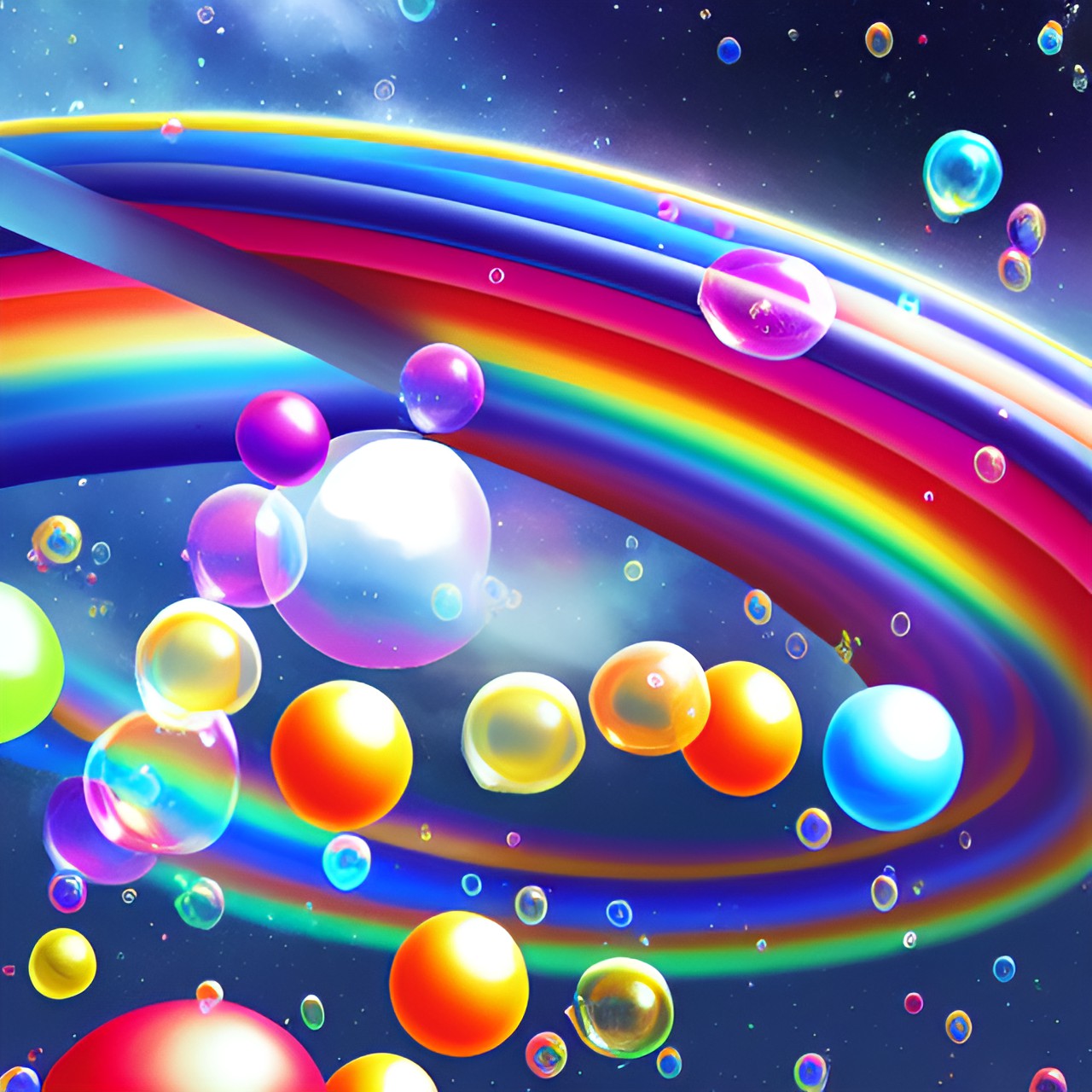 Rainbow Bubbles - bubbles preview