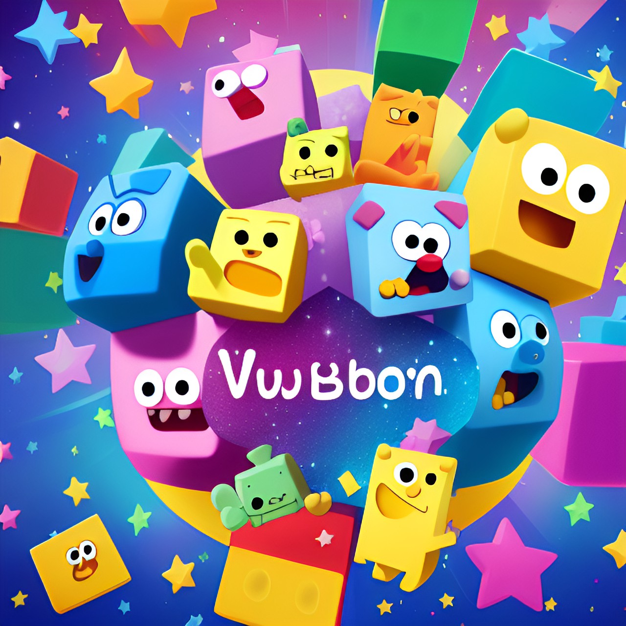 Happy Friendly Cubes - wow wow wubbzy preview