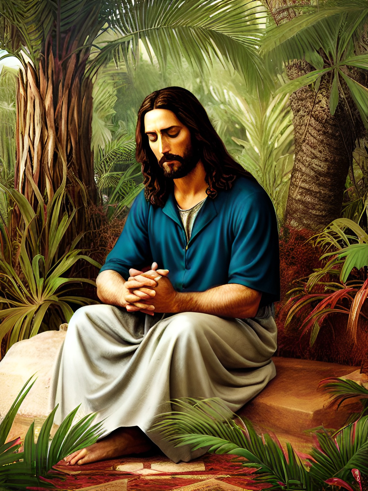 jesus in paradise praying for lost souls preview