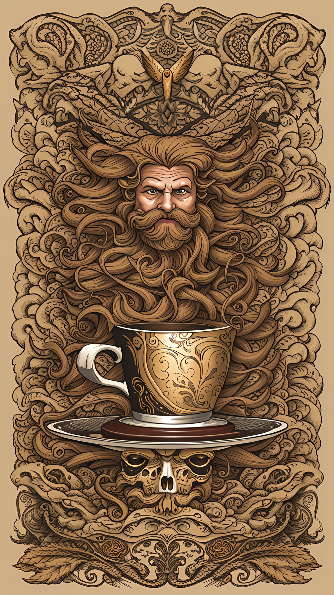 coffee for the coffee god! mugs for his throne! preview