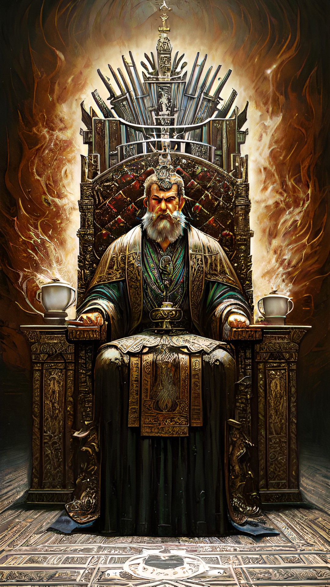 coffee for the coffee god! mugs for his throne! preview