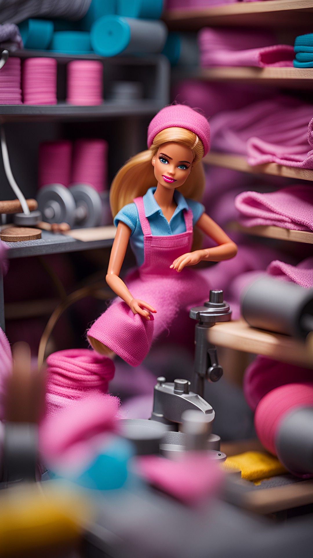 barbie textiles sweatshop worker playset preview