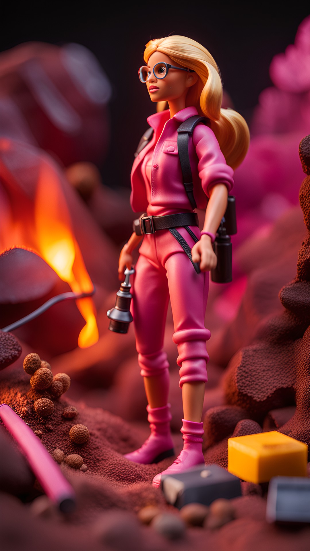 barbie volcanologist playset preview