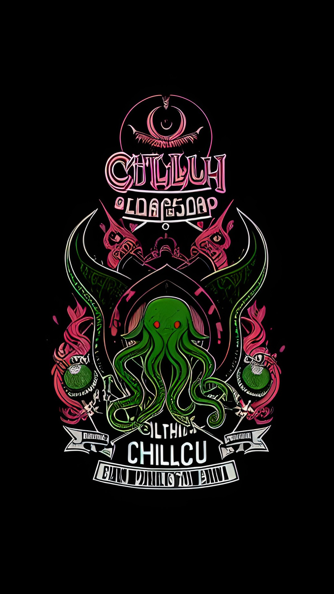 an old concert poster for cthulhu's band preview
