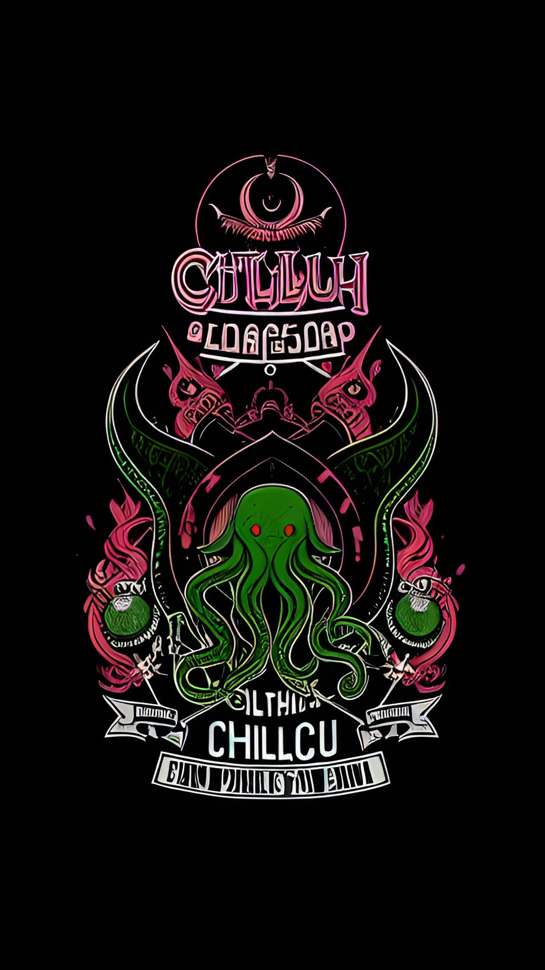 an old concert poster for cthulhu's band preview