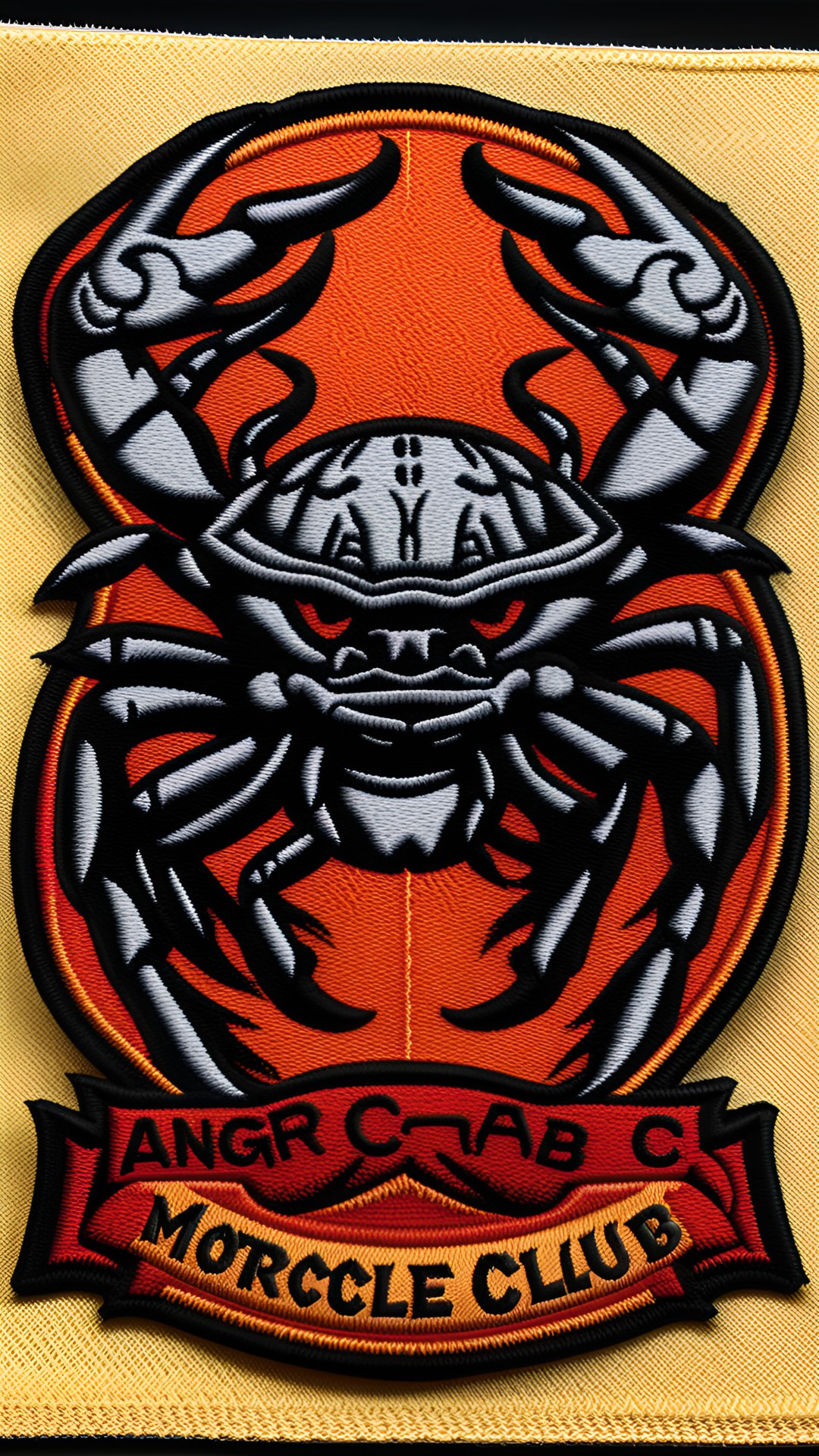 angry crab motorcycle club insignia patch preview