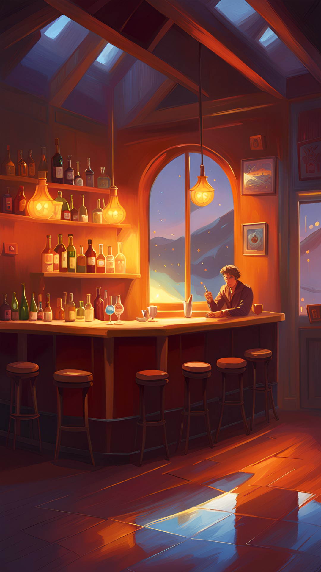 lonely place in a bar preview