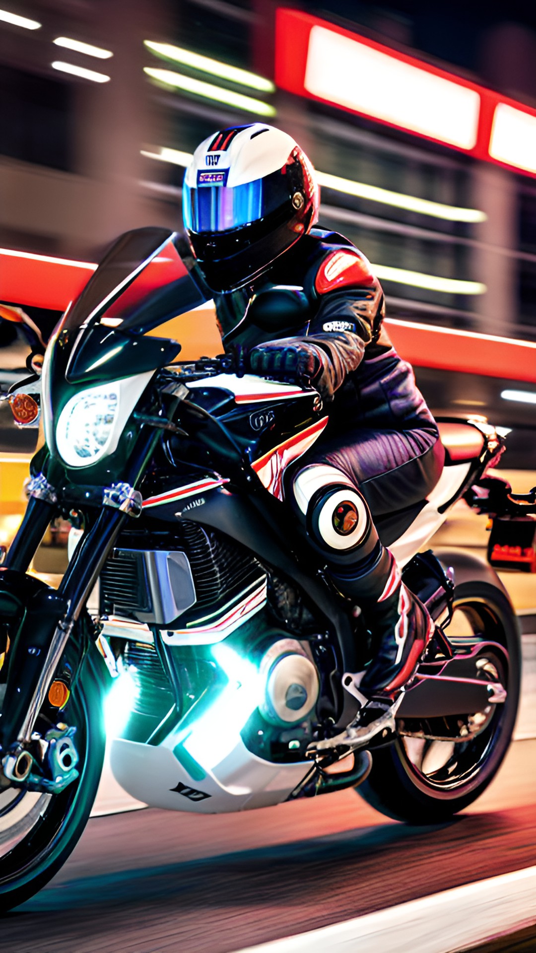 lady in motobike honda
night street speed preview