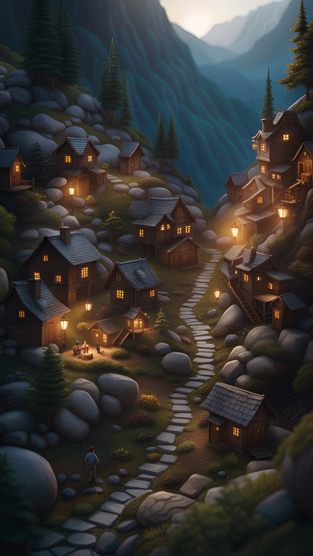 hidden village in the mountains preview