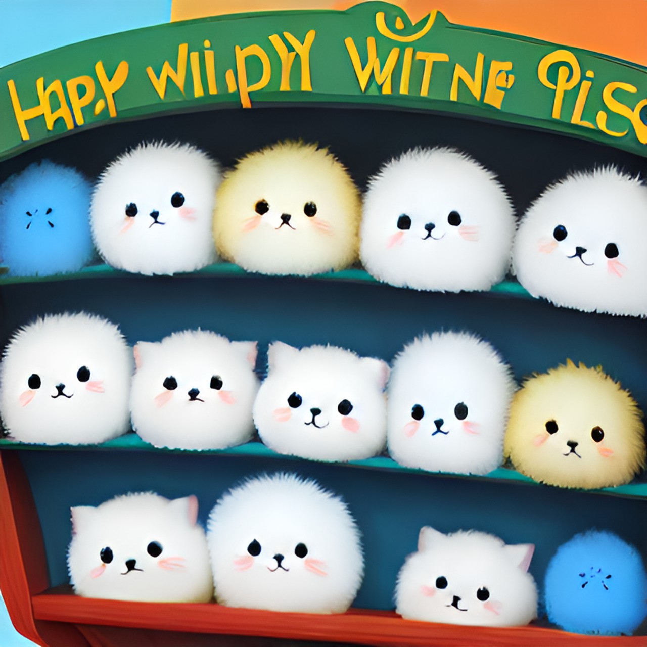 happy little fluff balls preview