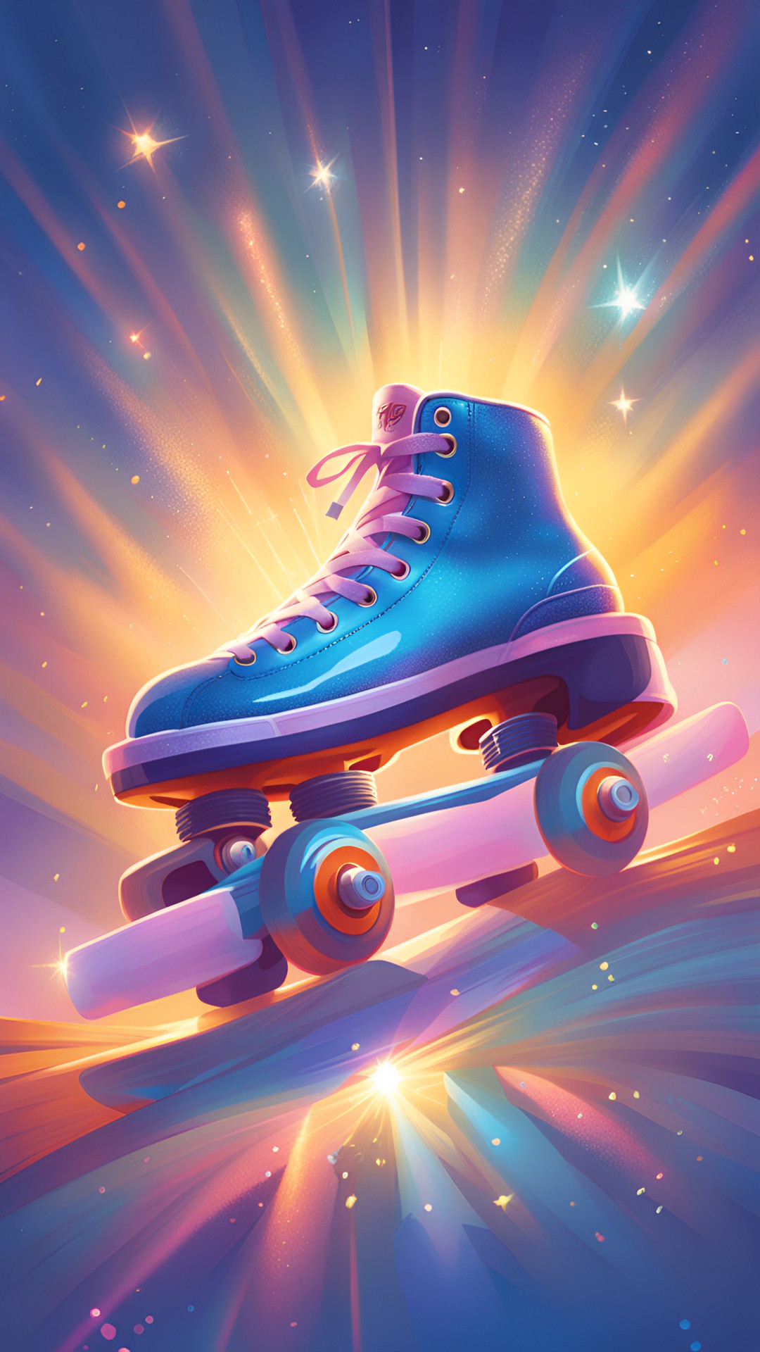 glitter vintage roller skates preview