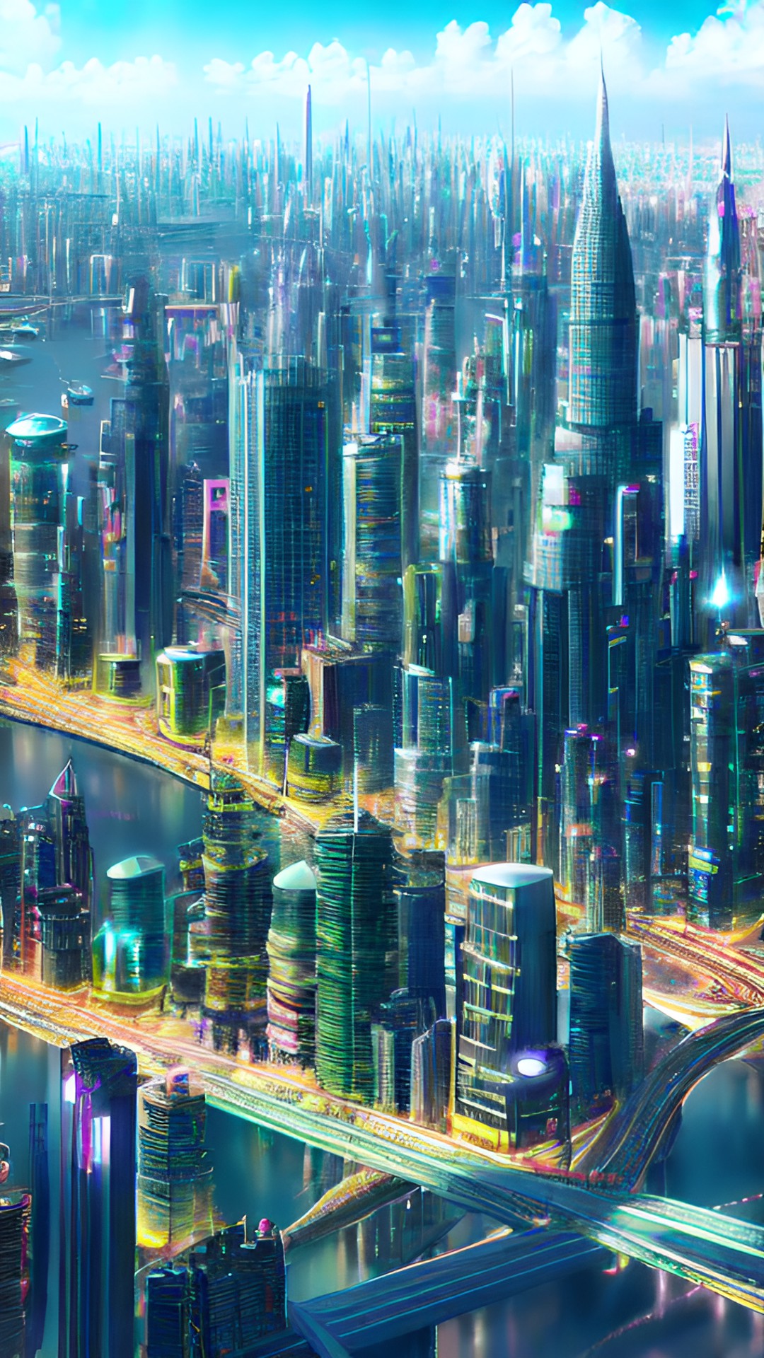 Morning  🌄 🌅 - futuristic city preview