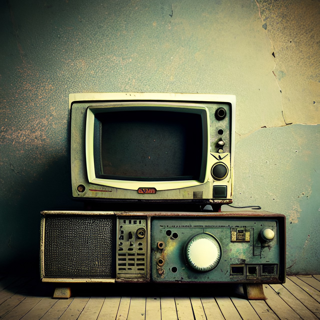 Official Broadcast - vintage tv, broken, primal, neural, broadcast preview