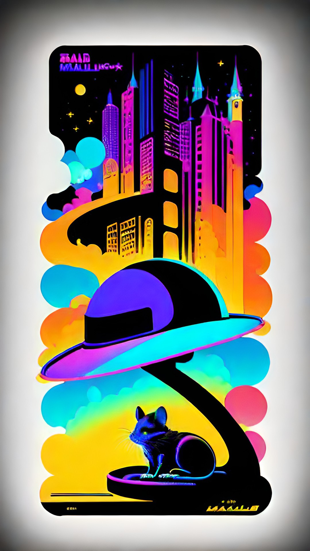 black light poster, mind-bending optical illusion artwork in the style of bob thomas, stanley “mouse” miller, peter max, wes wilson preview