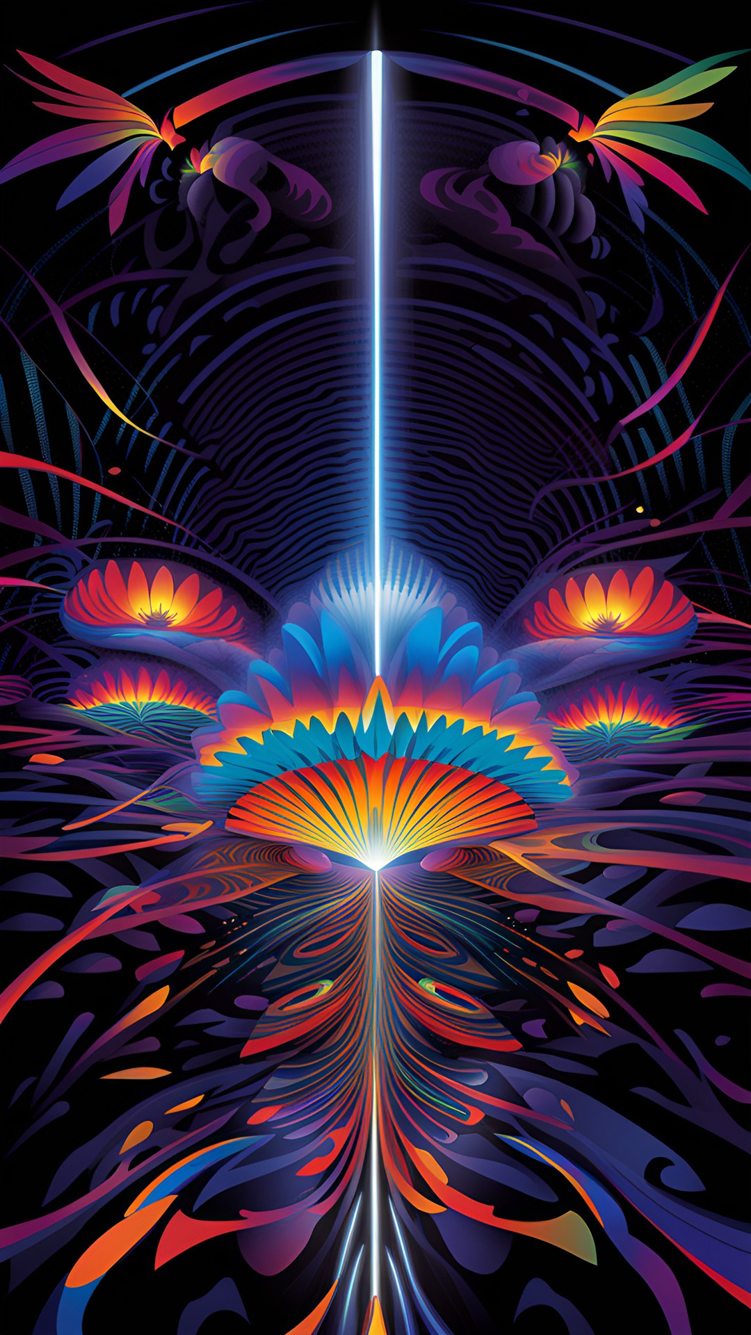 black light poster, mind-bending optical illusion artwork in the style of bob thomas, stanley “mouse” miller, peter max, wes wilson preview